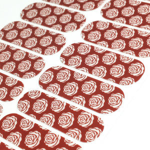 Jamberry Art Deco Roses Nail Wraps, HE, Full Sheet